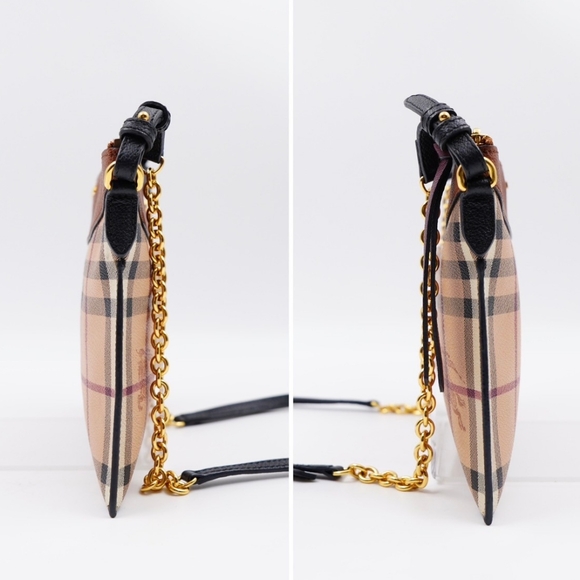AW47❤️ BURBERRY Haymarket Check Peyton Crossbody Bag - Picture 5 of 14